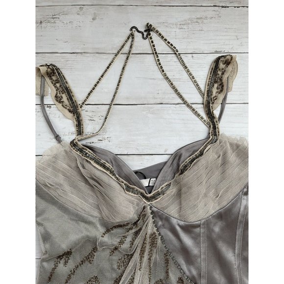 Karen Millen Women's Sz 8 Limited Edition Dress Embellished Sequin & Sheer ~ NEW - Picture 5 of 7